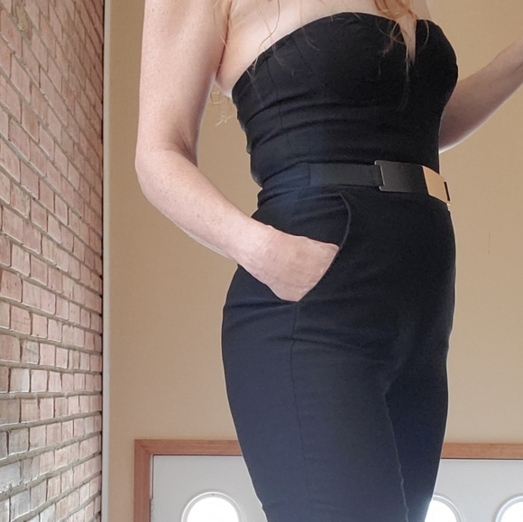 Material Girl Belted Pant Jumpsuit Black - Picture 11 of 14